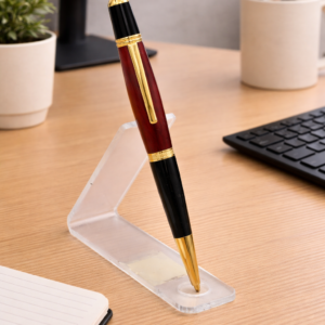 African Padauk Executive Twist Pen | Handmade Exotic Wood Ballpoint Pen | Custom Turned Luxury Writing Pen