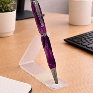 Purple Lava Slimline Acrylic Handmade Pen | Custom Turned Ballpoint Pen | Unique Gift for Him or Her