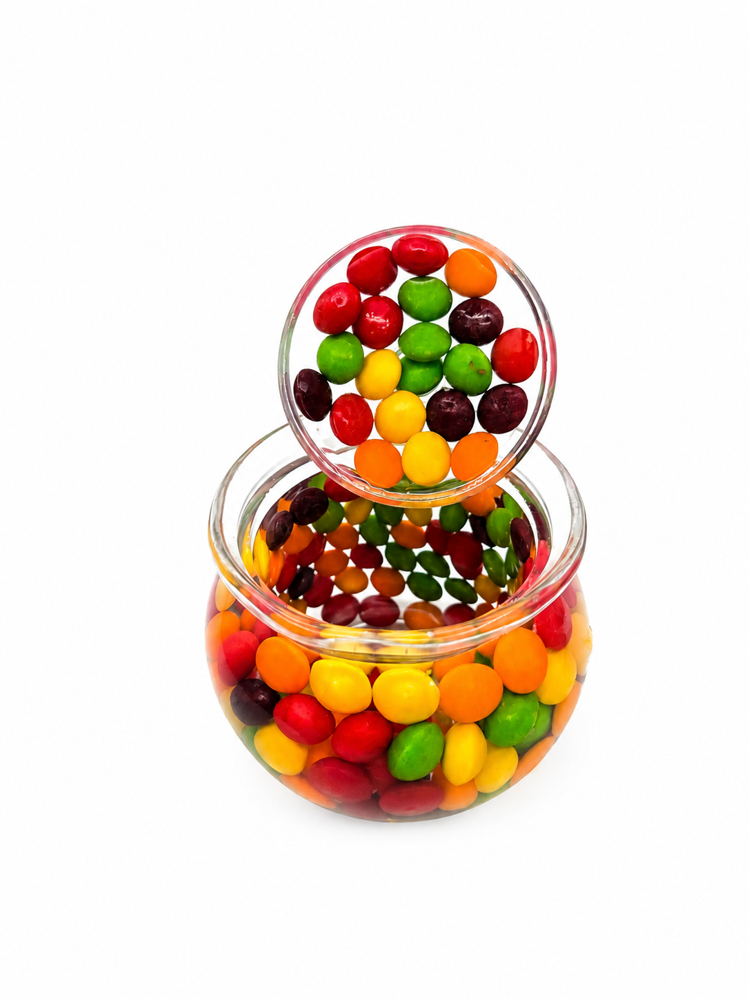 Mini Skittles Candy Jar | Handmade Clear Epoxy Candy Dish | Colorful Desk Decor | Fun Gift for Candy Lovers | 4” Resin Jar - Image 2